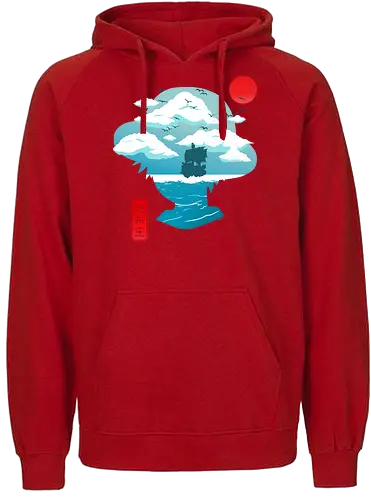 Nice day to sail - piece, pirate, Straw hat - Fairtrade Hoodie