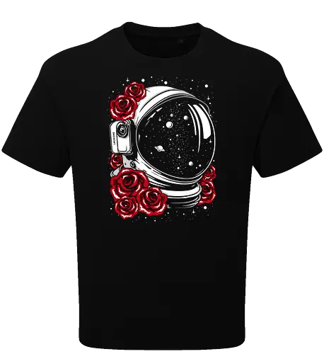 Astronaut helmet of roses