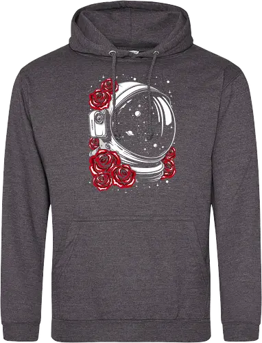 Astronaut helmet of roses