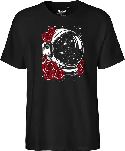 Astronaut helmet of roses