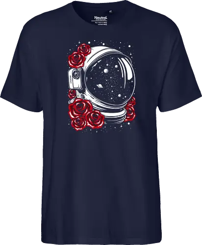 Astronaut helmet of roses