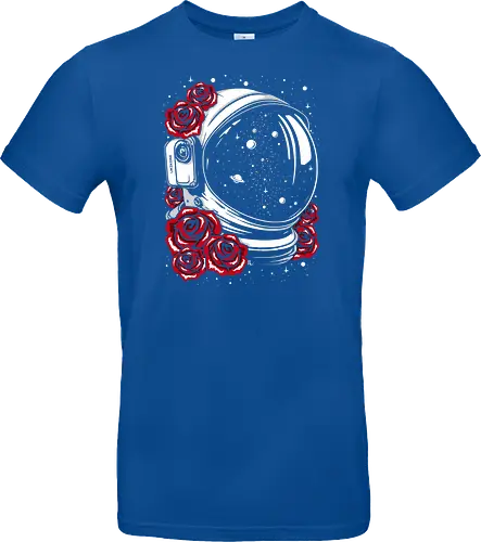 Astronaut helmet of roses