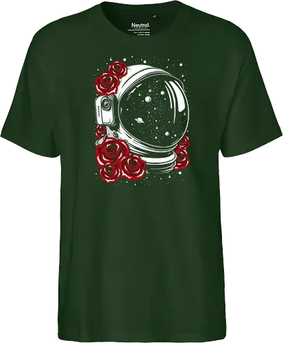Astronaut helmet of roses
