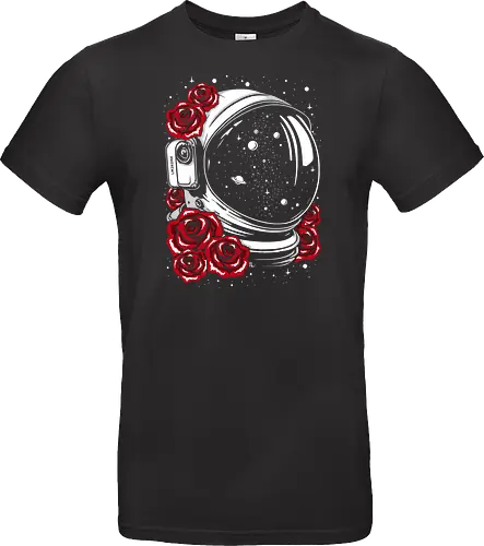Astronaut helmet of roses