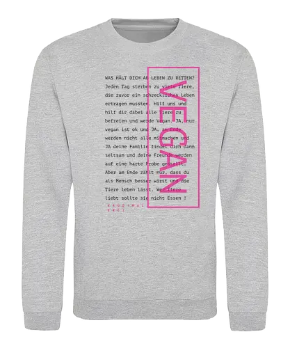 Vegan Text . D - Sweatshirt
