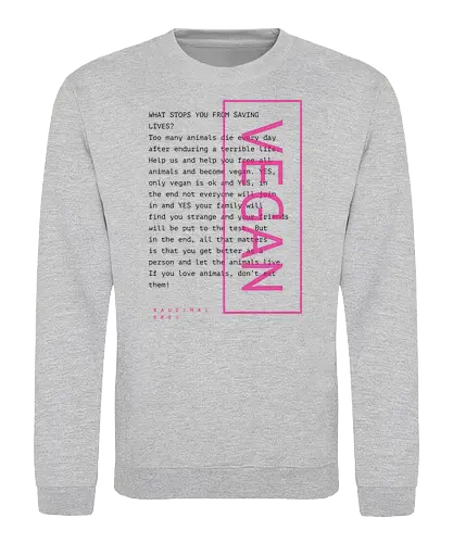 Vegan Text. E - Sweatshirt