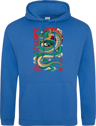 Anime Green Japanese Dragon