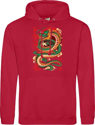 Anime Green Japanese Dragon