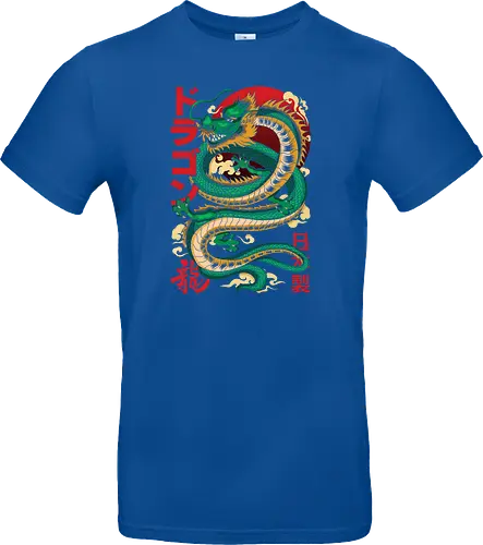 Anime Green Japanese Dragon