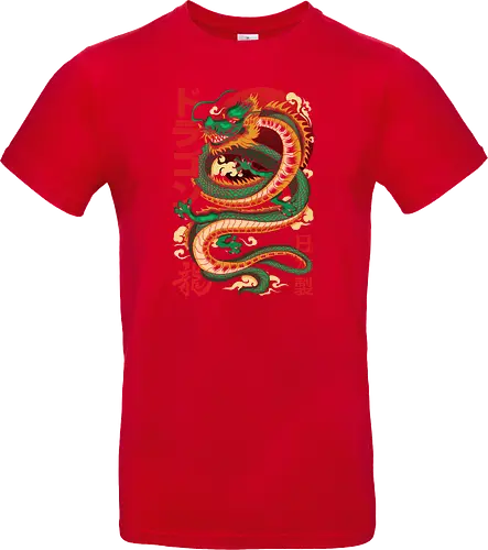 Anime Green Japanese Dragon