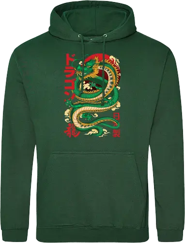Anime Green Japanese Dragon
