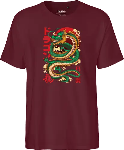 Anime Green Japanese Dragon