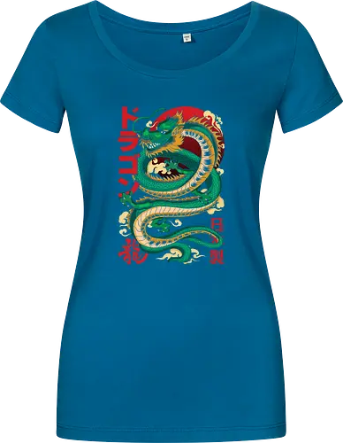 Anime Green Japanese Dragon