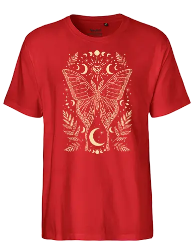 Occult Mystical Moon Moth - occult, witch, mystic - Fairtrade T-Shirt