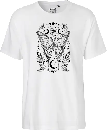 Occult mystical moon moth - black