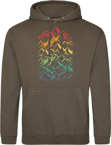 Retro Mountains Lines
