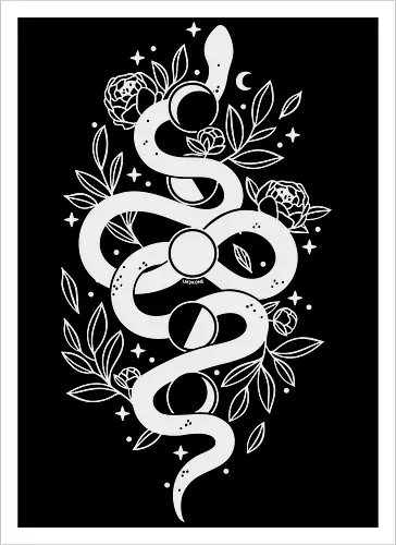 Mystical Moon Snake