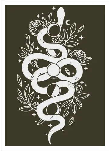 Mystical Moon Snake