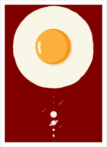 Fried egg solar system
