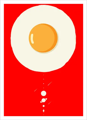 Fried egg solar system