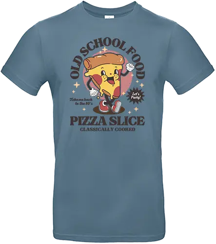 Old school Pizza slice - pizza, retro, fastfood - Standard T-Shirt