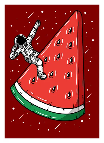 Watermelon Astronaut