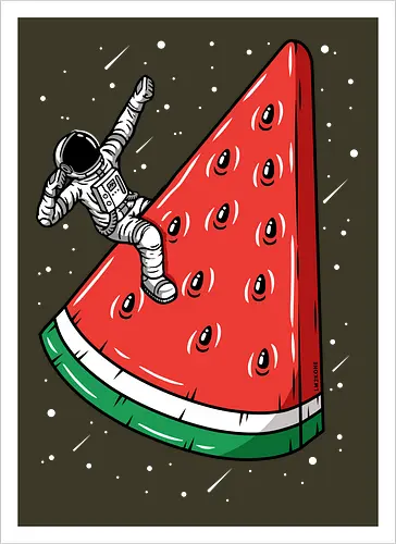 Watermelon Astronaut