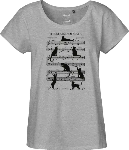 The Sound of Cats - cat, music - Fairtrade Girl Shirt