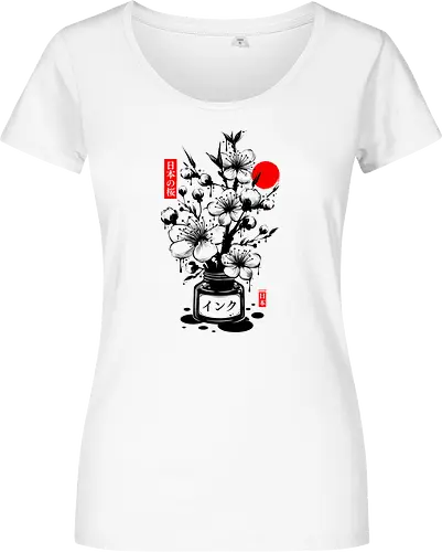 Black Cherry Blossom Japanese Ink