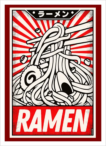 Retro Ramen Vintage Poster