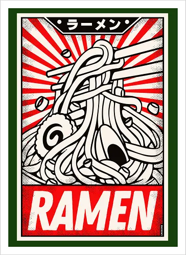 Retro Ramen Vintage Poster