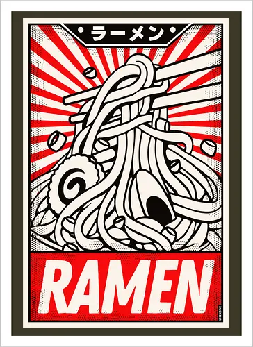 Retro Ramen Vintage Poster
