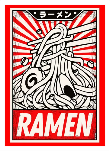 Retro Ramen Vintage Poster
