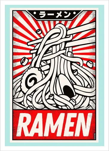 Retro Ramen Vintage Poster