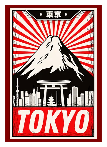 Retro Tokyo Vintage Poster