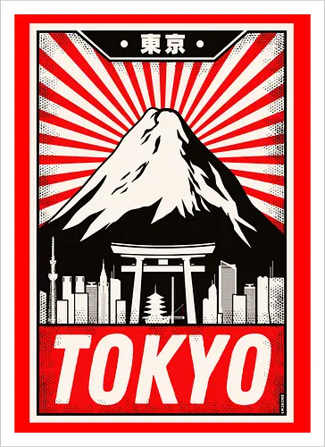 Retro Tokyo Vintage Poster