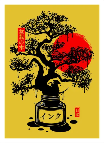 Black Bonsai Japanese Ink