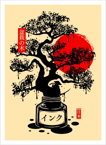 Black Bonsai Japanese Ink