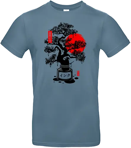 Black Bonsai Japanese Ink - Bonsai, ink, japan - Standard T-Shirt