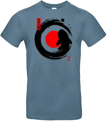 Black Koi Japanese Enso - Koi, japan, ink - Standard T-Shirt