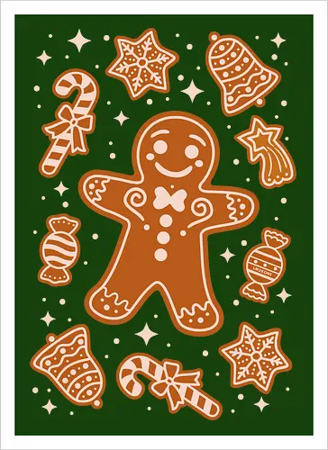Cute Christmas Gingerbread