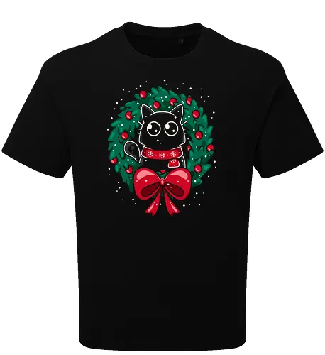 Christmas Cat Wreath