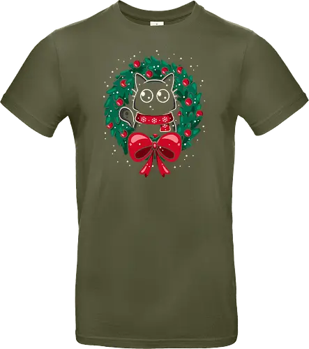 Christmas Cat Wreath