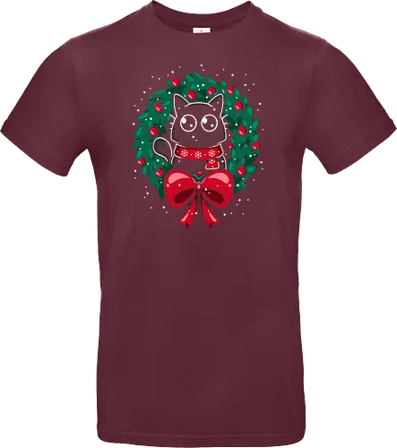 Christmas Cat Wreath