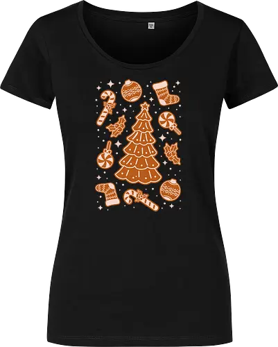 Cute Christmas Tree Gingerbread