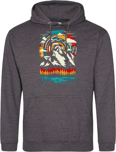 Outdoors Futuristic Mountains - Retro