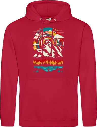Outdoors Futuristic Mountains - Retro