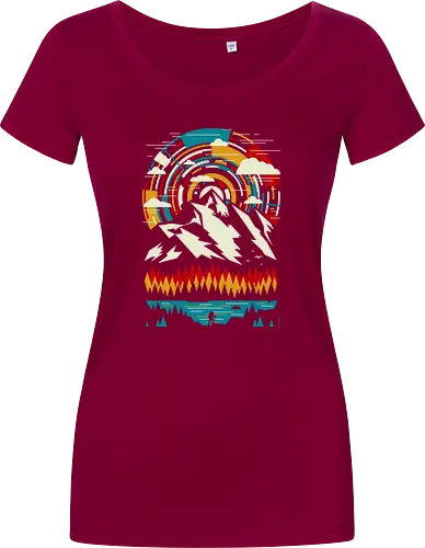 Outdoors Futuristic Mountains - Retro
