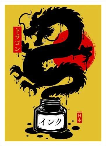 Black Dragon Japanese Ink Zen