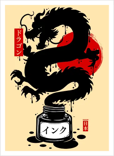 Black Dragon Japanese Ink Zen